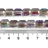 Electroplate Glass Beads Strands GLAA-G112-07G-4