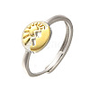 Brass Adjustable Rings for Women RJEW-R005-04G-4