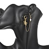 304 Stainless Steel Pendants & Natural Cultured Freshwater Pearl Leverback Earrings EJEW-JE07259-02-2