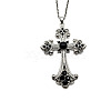 Vintage sparkling diamond cross large DIY accessory accessories AW3473-2-1