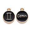 Alloy Enamel Pendants X-ENAM-S124-01B-08I-1