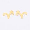 Brass Cabochons KK-WH0034-54G-07-2