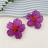 Flower Transparent Acrylic Stud Earrings FS-WGF3DA5-06-1