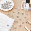 40Pcs 4-Hole Alloy Rhinestone Buttons BUTT-HY0001-24-4