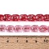 Transparent Crackle Glass Beads Strands GLAA-Q108-04A-08-4