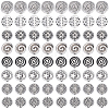 160Pcs 8 Styles Tibetan Style Alloy Beads FIND-PA0001-65B-7