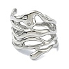 304 Stainless Steel Cuff Rings RJEW-M019-44P-2