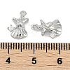 Brass Micro Pave Cubic Zirconia Charms KK-I719-39P-3