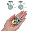 120Pcs 12 Colors Golden Plated Alloy Charms ENAM-SZ0001-64N-2