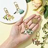 Birds Theme Alloy Enamel Pendant Decoration KEYC-YW00153-01-5