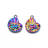 Rainbow Color Alloy Pendants PALLOY-N156-211-2