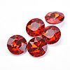 Pointed Back Glass Rhinestone Cabochons RGLA-T029-14mm-05-1