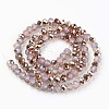 Electroplate Glass Beads Strands X-EGLA-A034-J10mm-N04-2