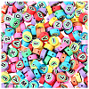 400Pcs Printed Handmade Polymer Clay Beads CLAY-PA0001-35-6