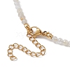 3mm Faceted Round Natural Citrine Beaded Necklaces for Women NJEW-JN05079-01-5