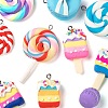 20Pcs Handmade Polymer Clay Pendants CLAY-FS0001-03-5