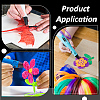 PVC Rectangle Multi Purpose 3D Pen Templates for 3D Printing LS-DIY-WH0010-63-5