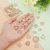 ARRICRAFT 40Pcs 10 Styles Alloy Rhinestone Pendants ALRI-AR0001-10-3