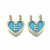 Alloy Enamel Charms ENAM-T012-02E-RS-2