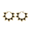Glass Beaded Hoop Earrings EJEW-MZ00750-5