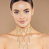 HOBBIESAY 1Pc Crystal Rhinestone Shouder Chain Strap AJEW-HY0001-36-7