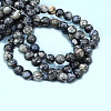 Natural Glaucophane Stretch Beaded Bracelets G-A185-01W-4