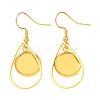 304 Stainless Steel Earring Cabochon Settings STAS-D267-01F-G-1