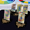 4Pcs 4 Style Wooden Tarot Card Stand Holder DJEW-WH0041-006-5