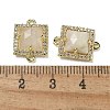 Natural Moonstone Faceted Square Links G-I375-03G-01-3