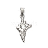 304 Stainless Steel Star Pendants STAS-Q343-02A-P-1