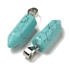 Synthetic Turquoise Pendants G-Z067-07P-05-3