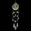 1Pc Metal Moon Hanging Ornaments AJEW-CN0004-04A-1