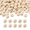 Craftdady 100Pcs 10 Styles Unfinished Natural Wood European Beads WOOD-CD0001-08-2