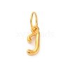 925 Sterling Silver Letter Charms with Jump Rings LS-STER-R008-01G-J-1