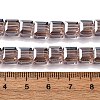 Electroplate Glass Beads Strands EGLA-H108-01A-PL03-2