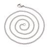 Stainless Steel Curb Chain Necklaces for Men Women NJEW-TAC0001-017-3