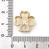 Brass Micro Pave Cubic Zirconia Pendants ZIRC-I069-01G-01-3