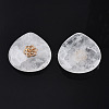 Natural Quartz Crystal Pendant Rhinestone Settings G-N326-133-01-4