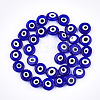 Handmade Evil Eye Lampwork Beads Strands LAMP-S191-02D-03-2