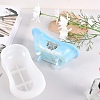 Bathtub-shaped Soap Dish Food Grade Silicone Molds DIY-D074-03-2