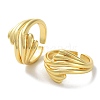 Brass Open Ring Rings RJEW-E292-04G-1