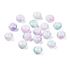 Opaque Spray Painted Glass Beads X1-GLAA-G118-01G-1