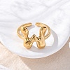 304 Stainless Steel Open Cuff Rings for Women RJEW-M060-01G-23-2