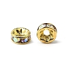Brass Rhinestone Spacer Beads RB-A014-Z6mm-28G-3