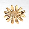 Multi-Petal Flower Iron Bead Caps X-IFIN-N3296-02-2