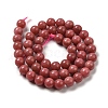 Natural Thulite Beads Strands G-Z044-A02-03-3