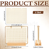 Iron Felt Enamel Pin Display Pages with Wooden Base ODIS-WH0007-77-2