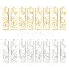 Unicraftale 8Pcs 2 Colors 201 Stainless Steel Pendants STAS-UN0044-21-1