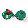 Christmas Theme Opaque Resin Pendants RESI-N039-108-2