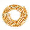 Baking Painted Pearlized Glass Pearl Bead Strands HY-N002-2mm-A08-3